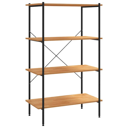 Shelving Unit | Black and Oak | Engineered wood, Steel | Medium