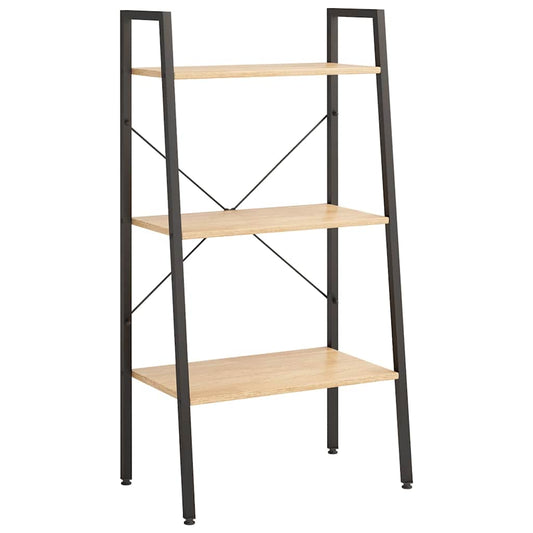 Standing Shelf | Light brown and black | Engineered wood and steel