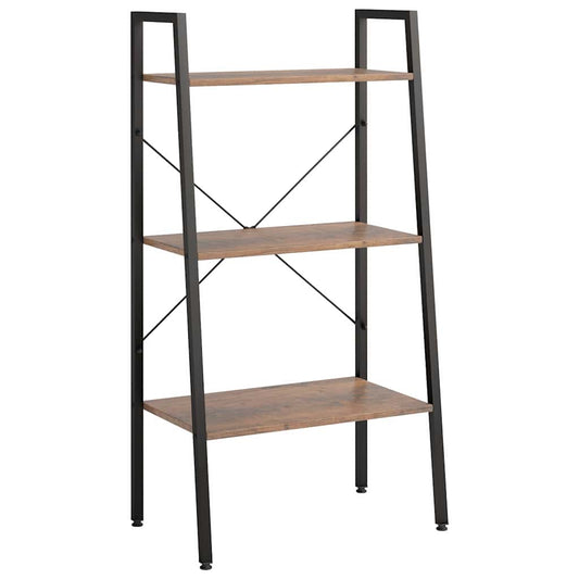 Standing Shelf | Dark brown and black | Engineered wood, steel | Medium