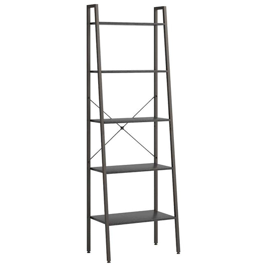 Standing Shelf | Black | Engineered wood, Steel | 5-Tier | Standing Shelf