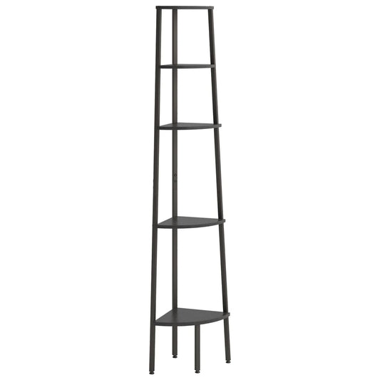 Corner Shelf | Black | Engineered wood, steel