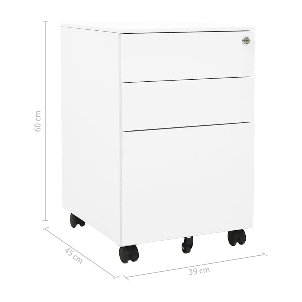 File Cabinet | White | Steel | Standard | Filing Cabinet | Rectangular