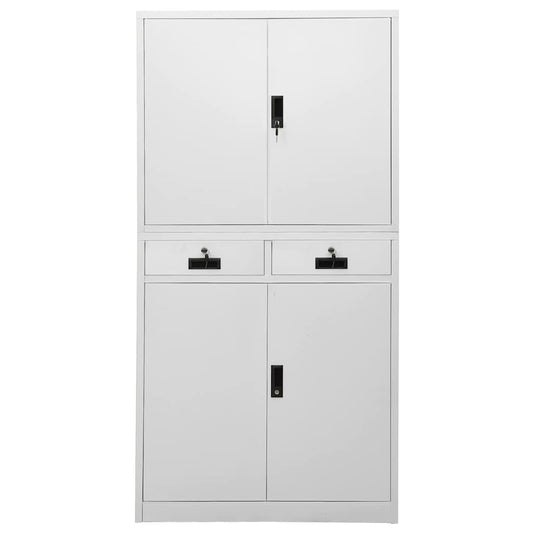 Office Cabinet | Light Grey | Steel | Large | Office Cabinet