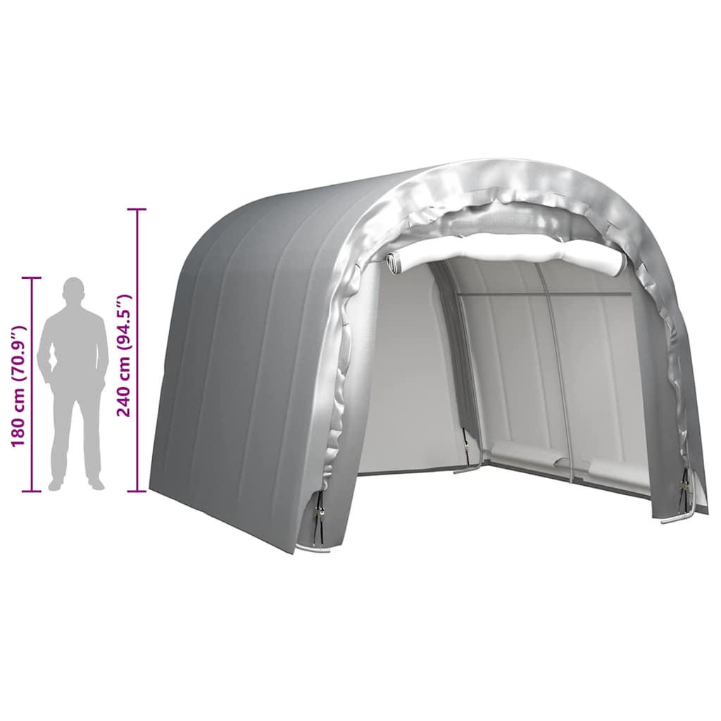 Tent | Steel Grey | PE | 3 m x 3 m x 2.4 m | Collapsible | Storage Tent