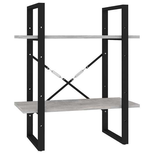 Book Cabinet | Concrete grey | Engineered wood, metal | Medium