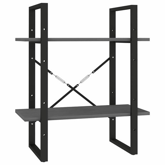 Book Cabinet | Grey | Solid Pine Wood | Medium | Book Cabinet