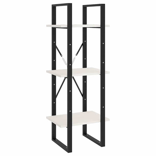 Book Cabinet | White | Solid pinewood, metal | Medium | Book Cabinet
