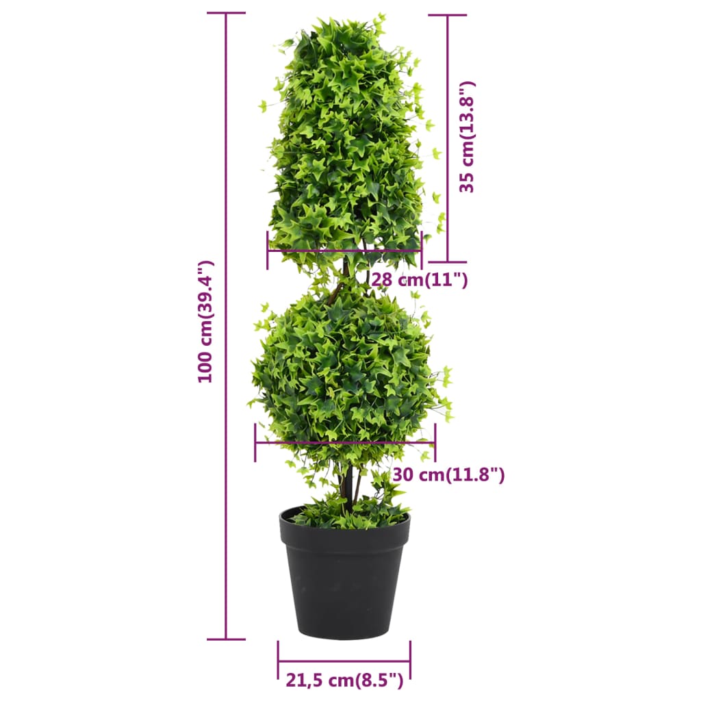 Artificial Plant | Green | Polyethylene, Metal, Polypropylene | Medium
