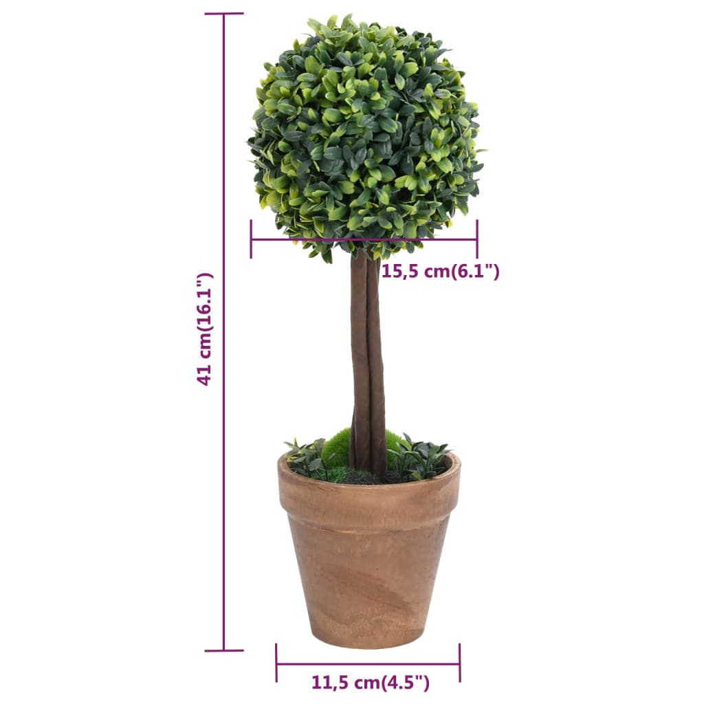 Artificial Plant | Set of 2 | Mixed Green