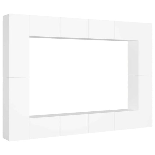 TV Cabinet | White | Engineered Wood | TV Cabinet | Rectangular