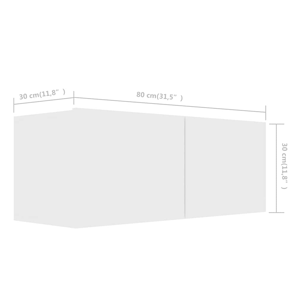 TV Cabinet | White | Engineered Wood | Medium | TV Cabinet | Rectangular