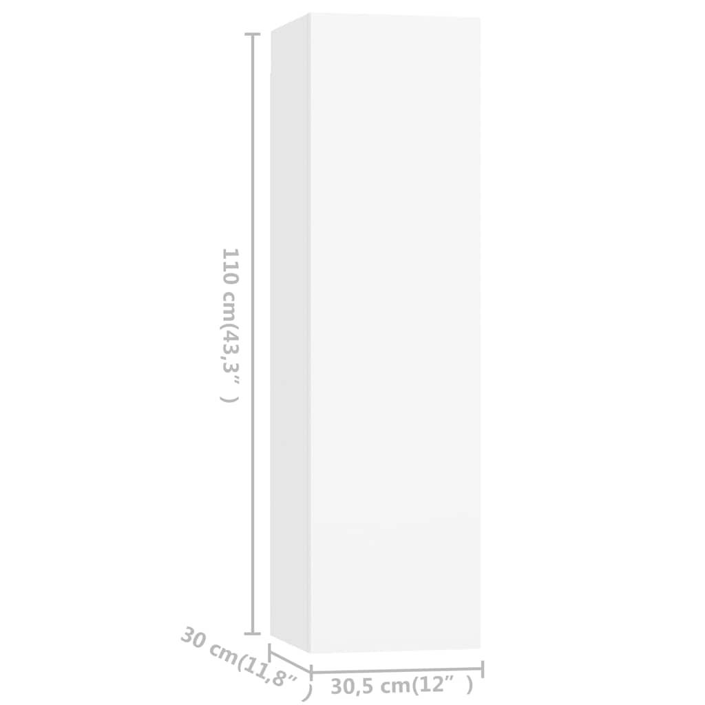 TV Cabinet Set | Set of 3 | White | Engineered wood | TV Cabinet Set