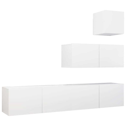 Tv Cabinet Set | White | Engineered wood | One size | Tv Cabinet Set