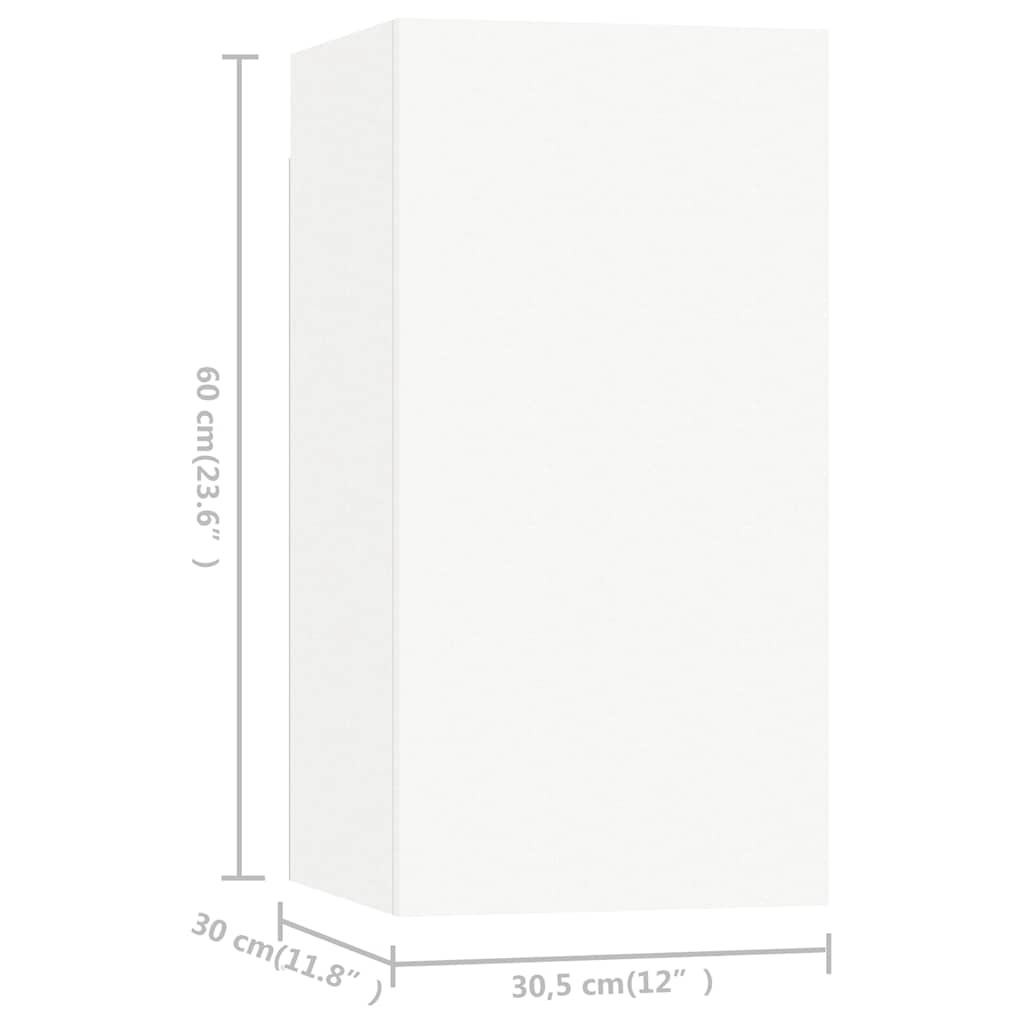 TV Cabinet | Set of 7 | White | Engineered wood