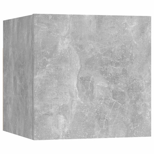 Bedside Cabinet | Concrete Grey | Engineered Wood | Compact