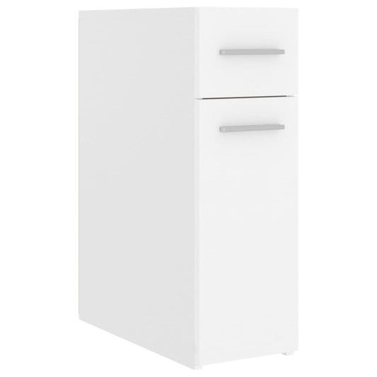Apothecary Cabinet | White | Engineered Wood | 20x45.5x60 cm