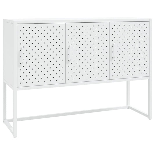 Sideboard White 105x35x75 cm Steel
