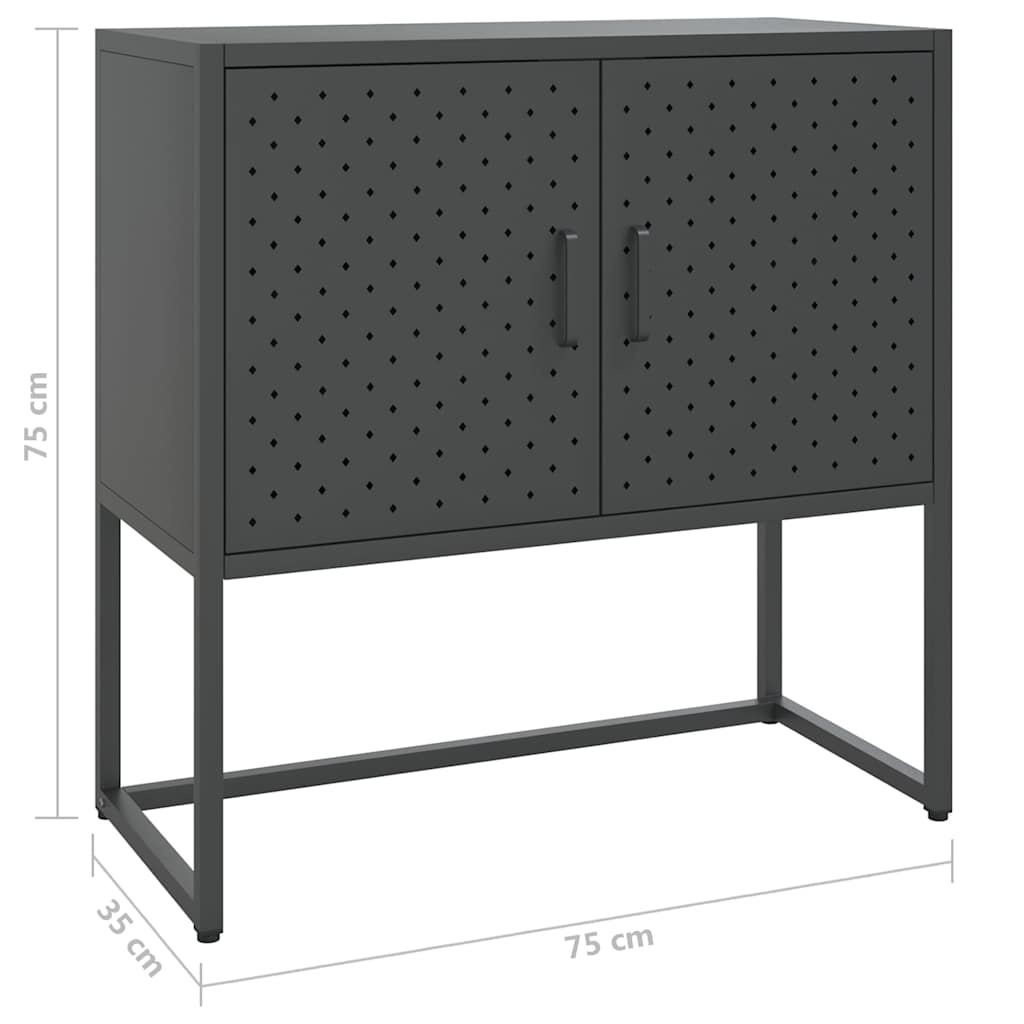 Sideboard | Anthracite | Steel | Standard | Levelers | Sideboard