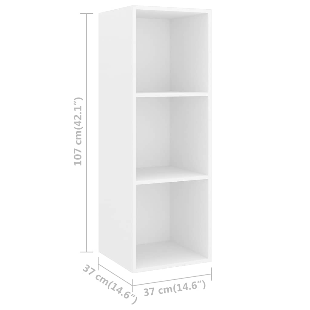 TV Cabinet Set | White | Engineered wood | Standard | Wall mounting