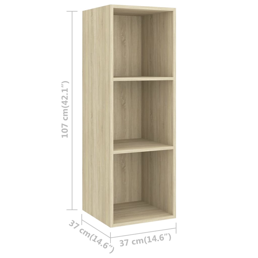 5 Piece TV Cabinet Set Sonoma Oak Engineered Wood