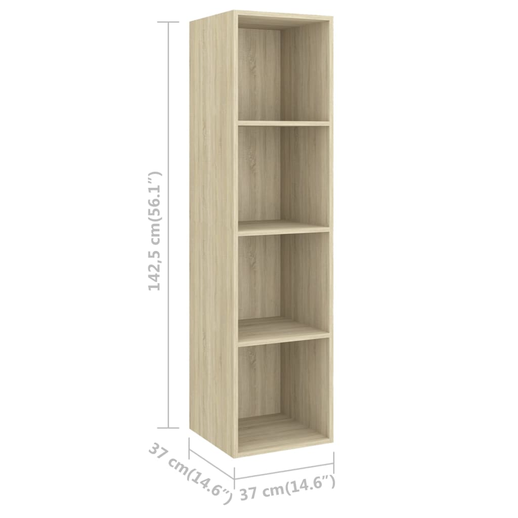 TV Cabinet Set | Sonoma oak | Engineered wood | TV Cabinet Set | Square