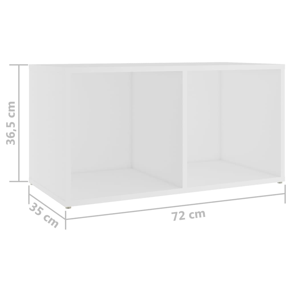 TV Cabinets 4 pcs White 72x35x36.5 cm Engineered Wood