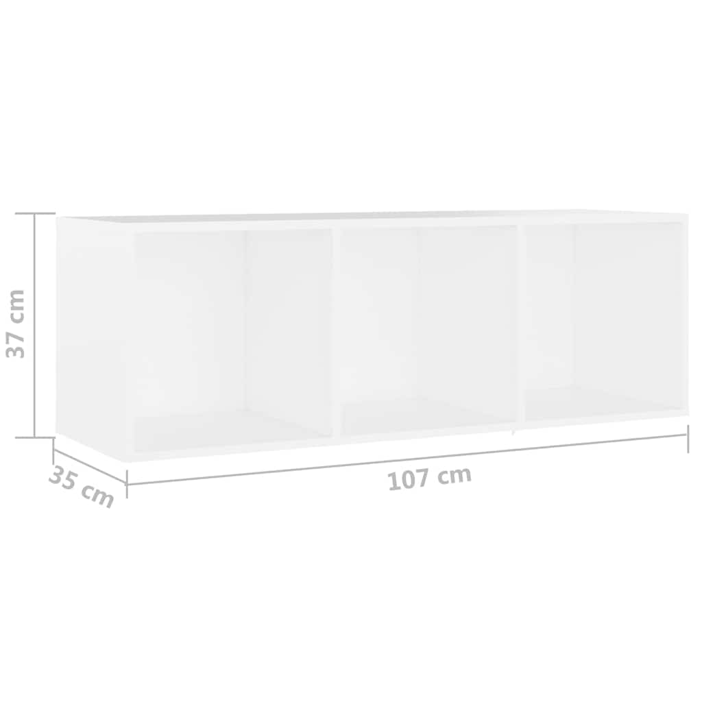 3 Piece TV Cabinet Set White Engineered Wood