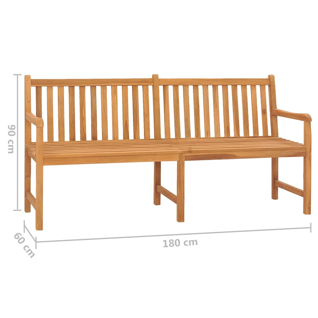 Garden Bench 180 cm Solid Teak Wood