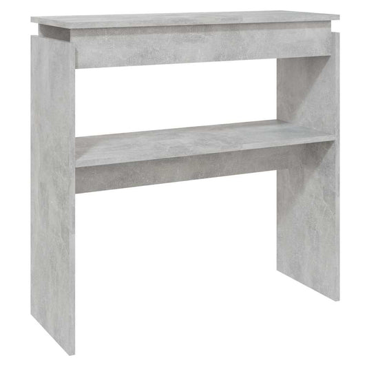 808318 vidaXL Console Table Concrete Grey 80x30x80 cm Engineered Wood