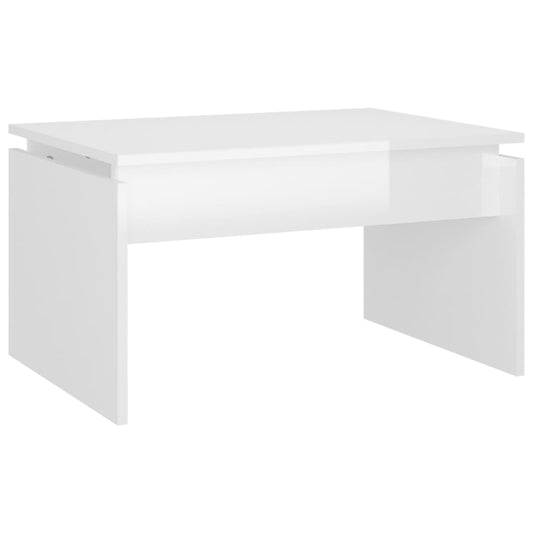 Coffee Table | High gloss white | Engineered wood | Medium | Durable