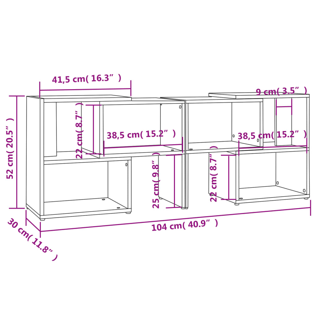 TV Cabinet | High gloss grey | Engineered wood | Standard | Modular