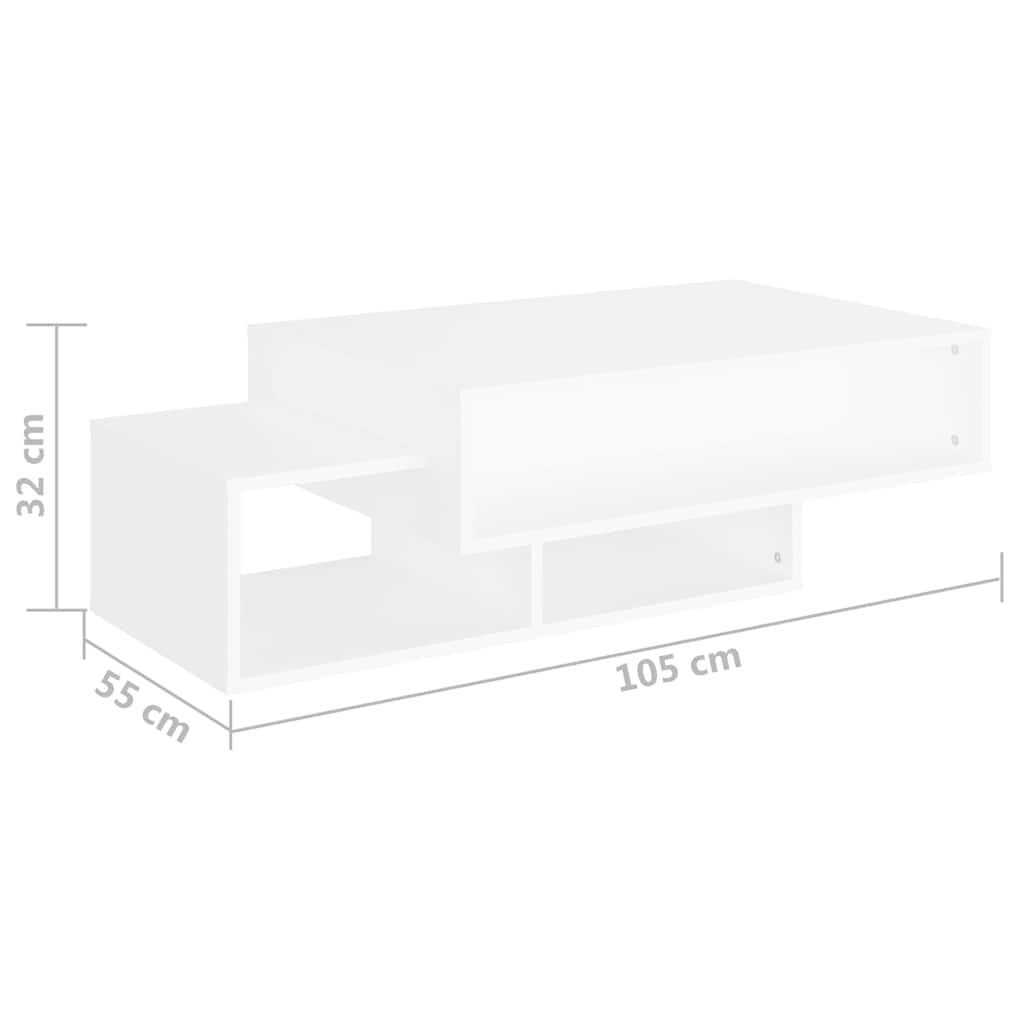 Coffee Table | White | Engineered wood | Coffee Table | Rectangular