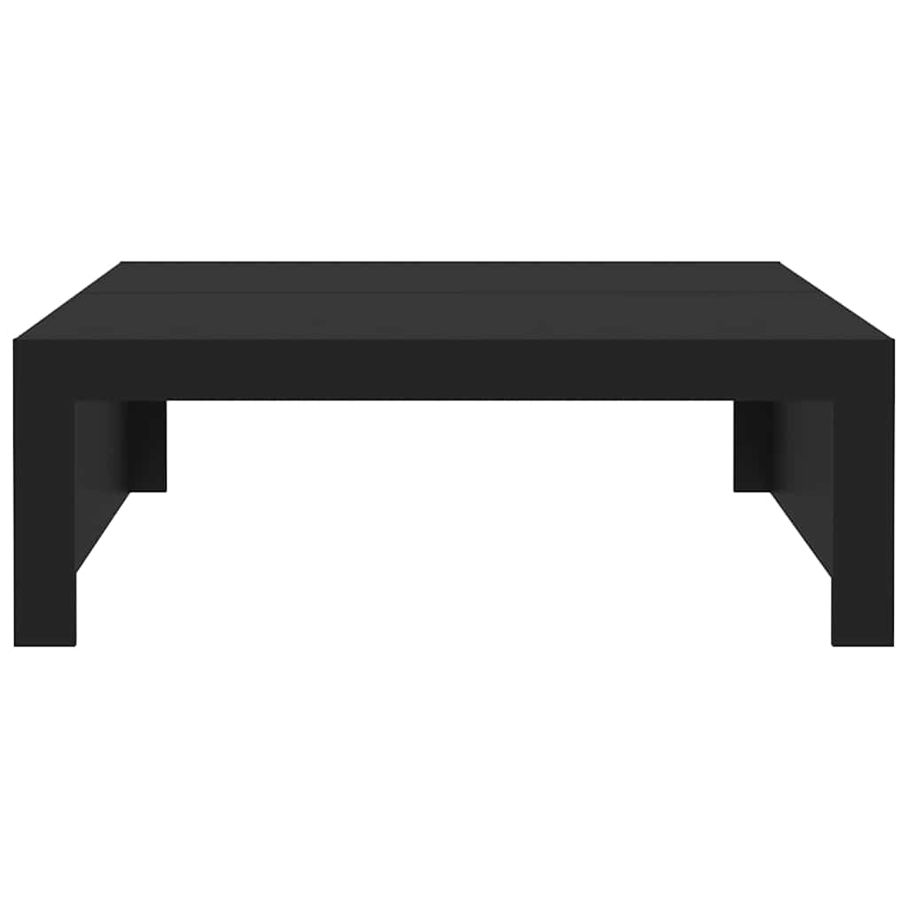 Coffee Table Black 100x100x35 cm Engineered Wood