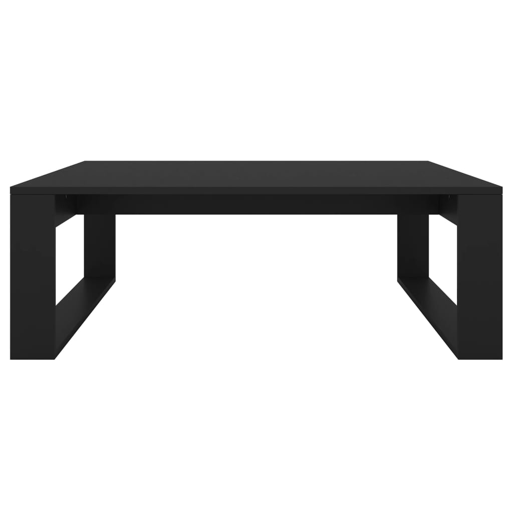 Coffee Table Black 100x100x35 cm Engineered Wood