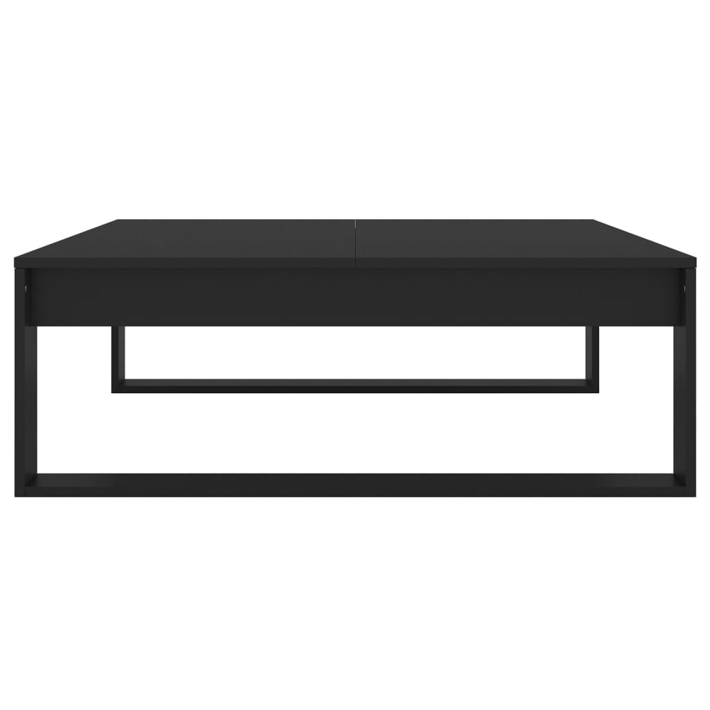 Coffee Table Black 100x100x35 cm Engineered Wood