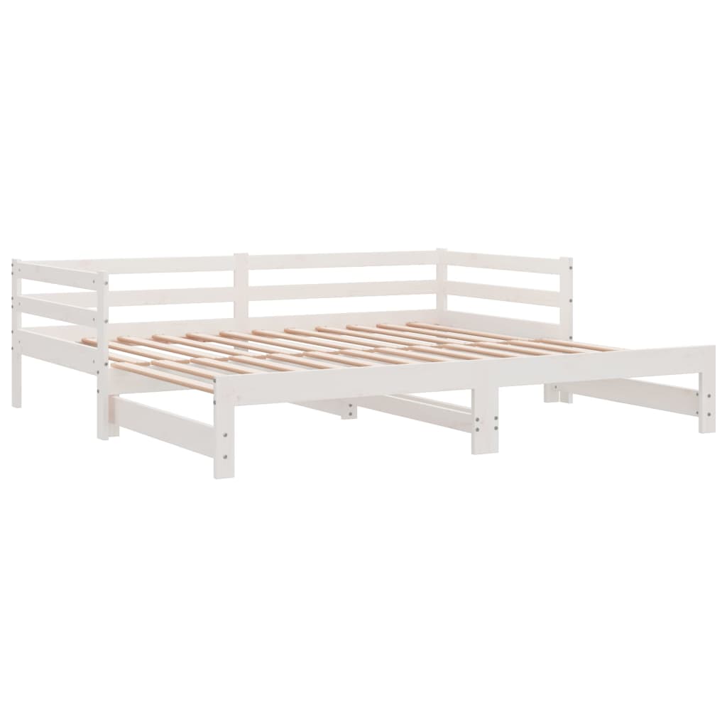 Day Bed | White | Solid pinewood | Single bed size | Convertible