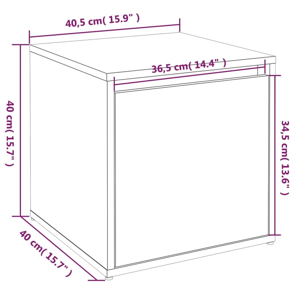 Box Drawer | White | Engineered wood | Medium | Box Drawer | Square