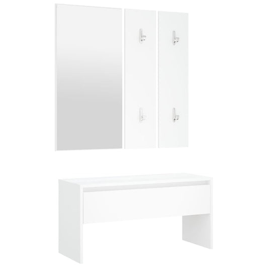 Hallway Furniture Set | White | Engineered wood, acrylic | Medium