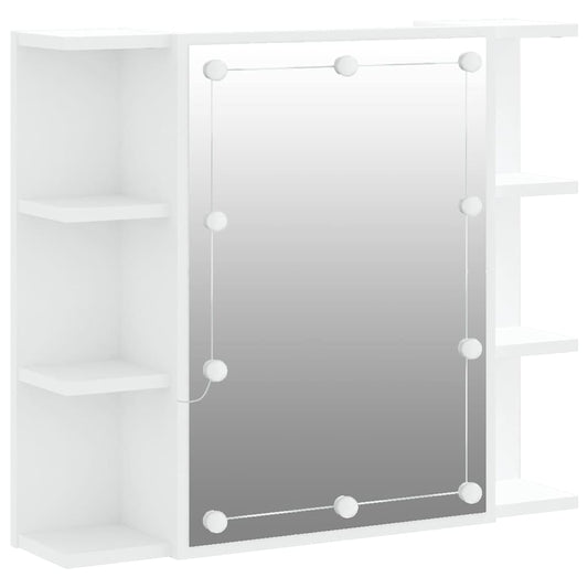 Mirror Cabinet | White | Engineered wood, acrylic | 70x16.5x60 cm