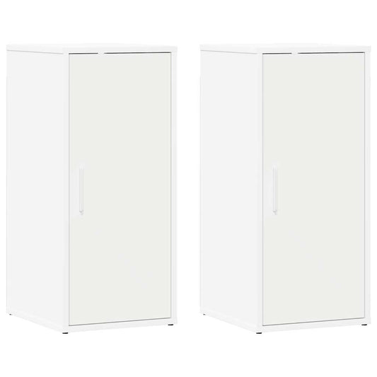 Shoe Cabinets 2 pcs White 32x35x70 cm Engineered Wood