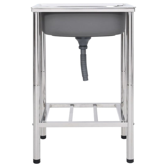 Camping Sink Single Basin Stainless Steel