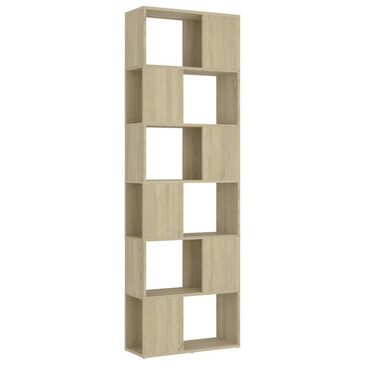 Book Cabinet Room Divider | Sonoma Oak | Engineered wood | Medium
