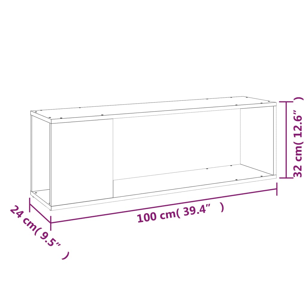 TV Cabinet | Sonoma oak | Engineered wood | TV Cabinet | Rectangular