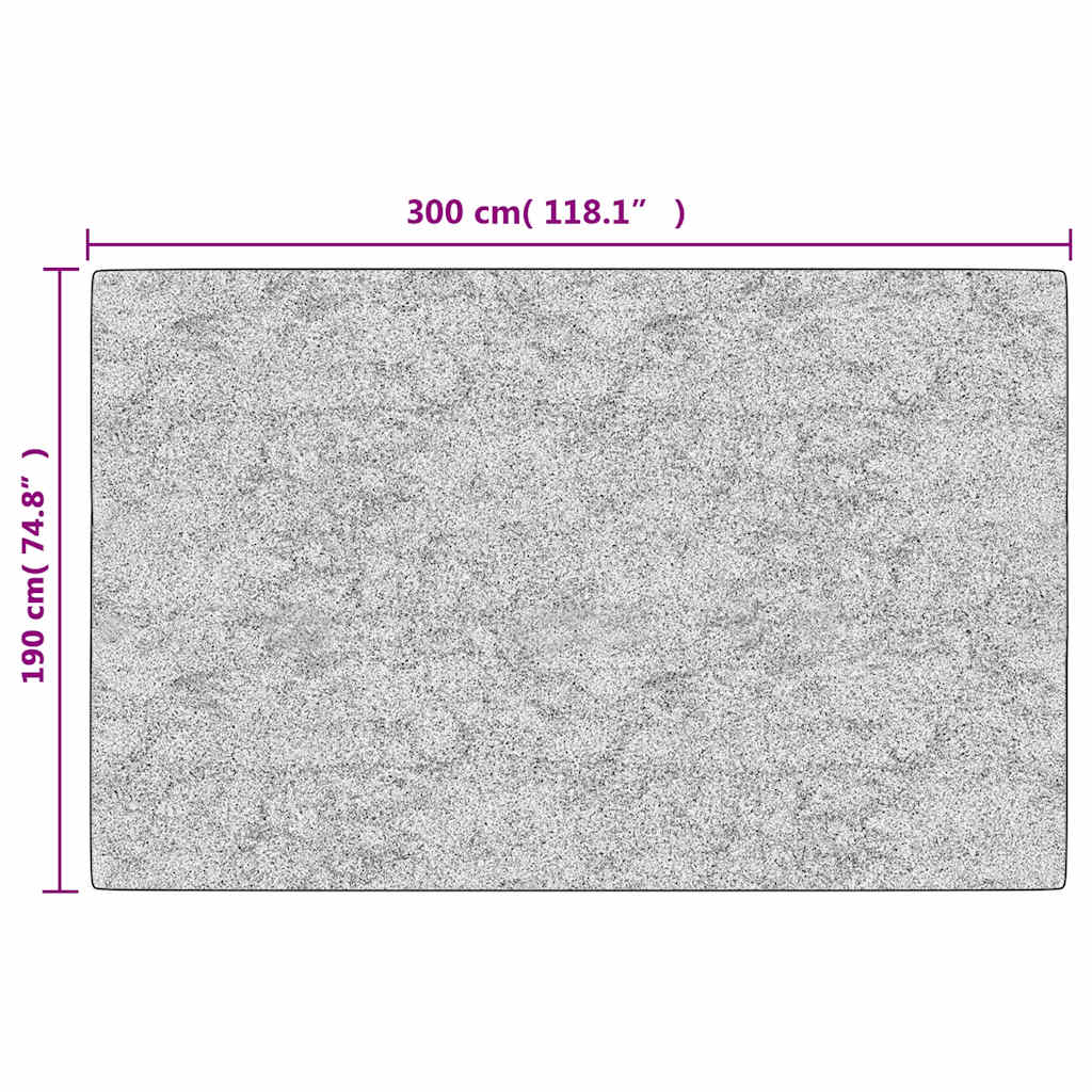 Rug Washable 190x300 cm Beige