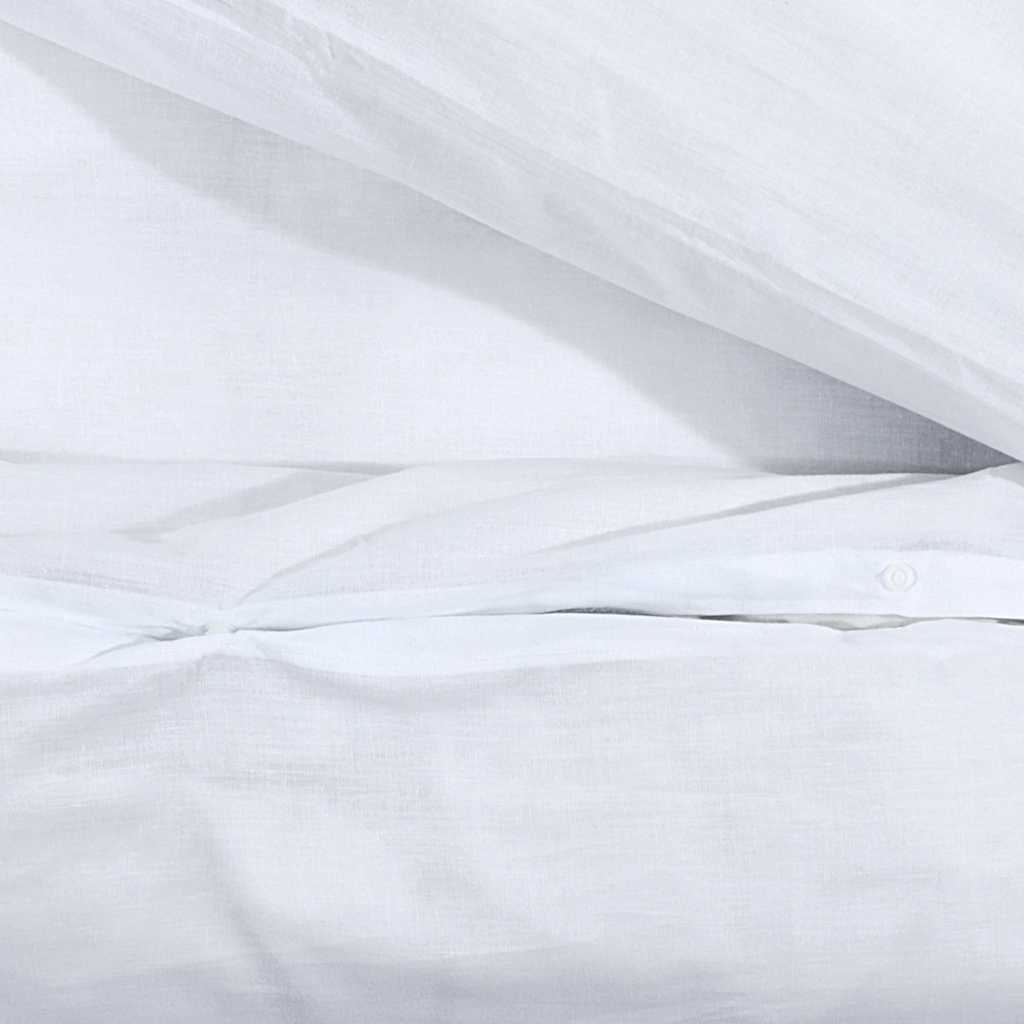 Duvet Cover Set White 135x200 cm Cotton