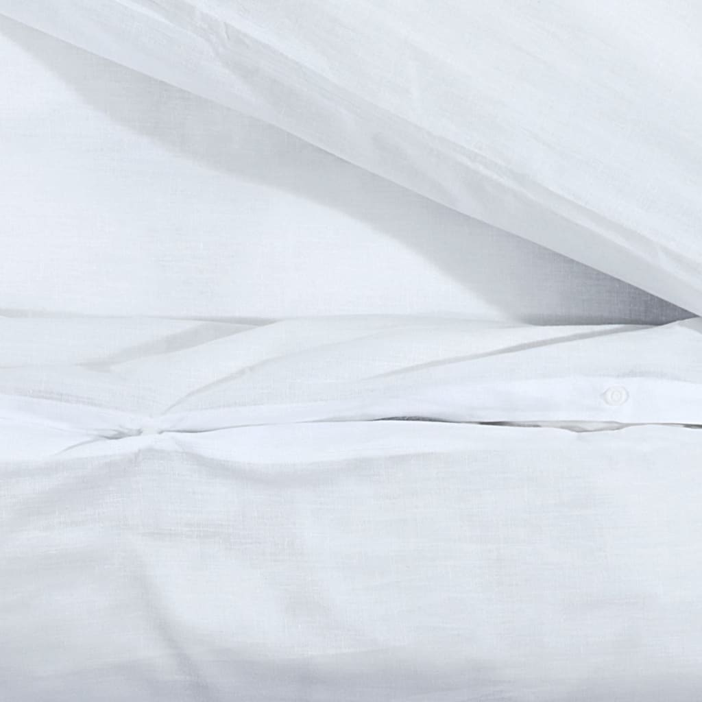 Duvet Cover Set White 135x200 cm Cotton