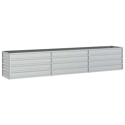 Garden Raised Bed | Silver | Galvanised Steel | Large | Durable