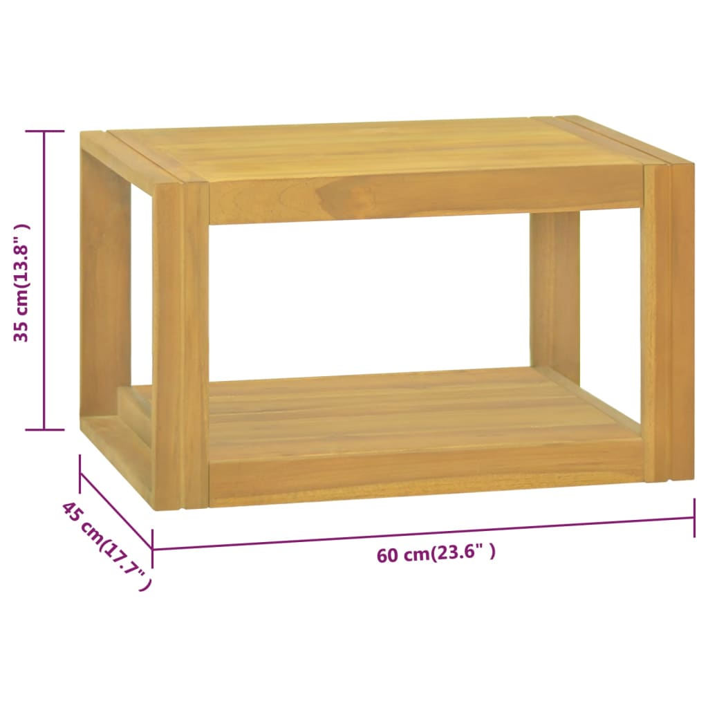 Bathroom Cabinet | Natural Teak | Solid Teak Wood | 60x45x35 cm
