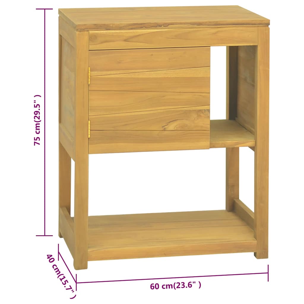 Bathroom Cabinet | Natural teak | Solid teak wood | Medium