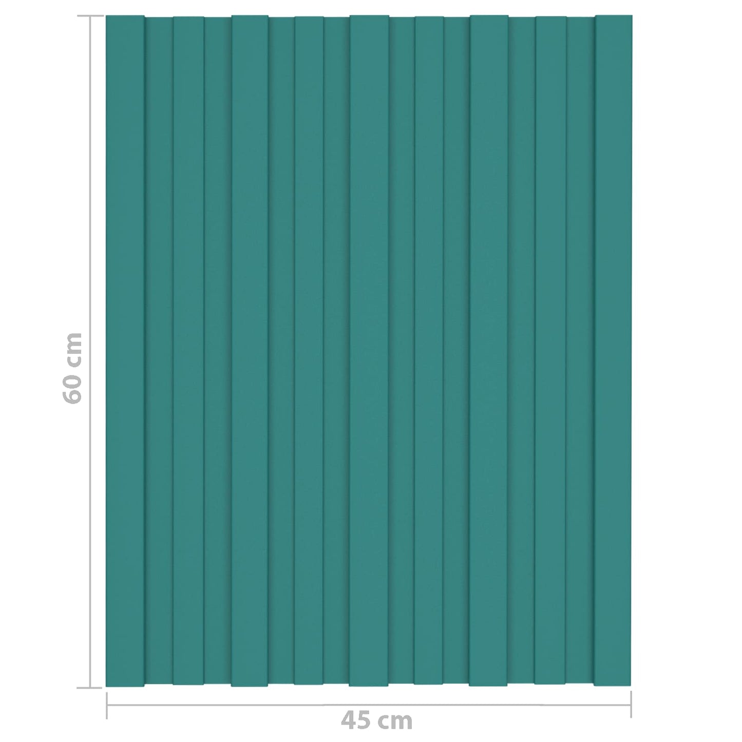 Roof Panel 36 pcs Green 60 x 45 cm Galvanised steel